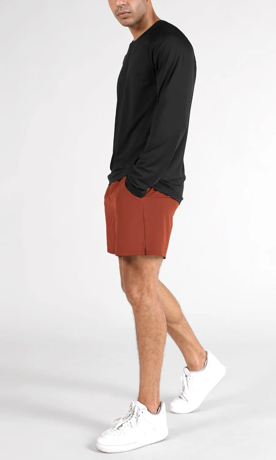 ODODOS Men's Athletic Shorts with Pockets 5" / 7" Inseam Quick Dry Lightweight Workout Gym Running Shorts