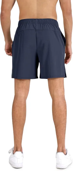 ODODOS Men's Athletic Shorts with Pockets 5" / 7" Inseam Quick Dry Lightweight Workout Gym Running Shorts