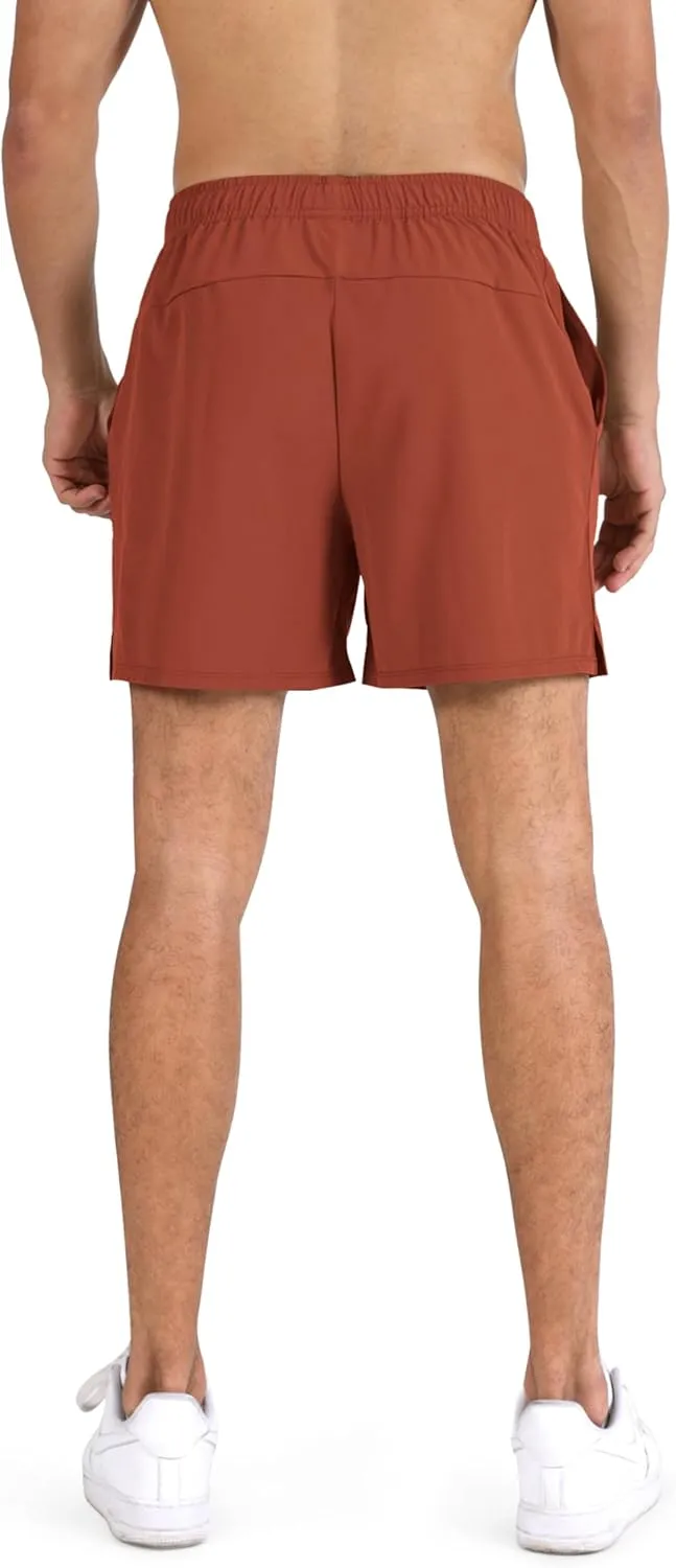 ODODOS Men's Athletic Shorts with Pockets 5" / 7" Inseam Quick Dry Lightweight Workout Gym Running Shorts