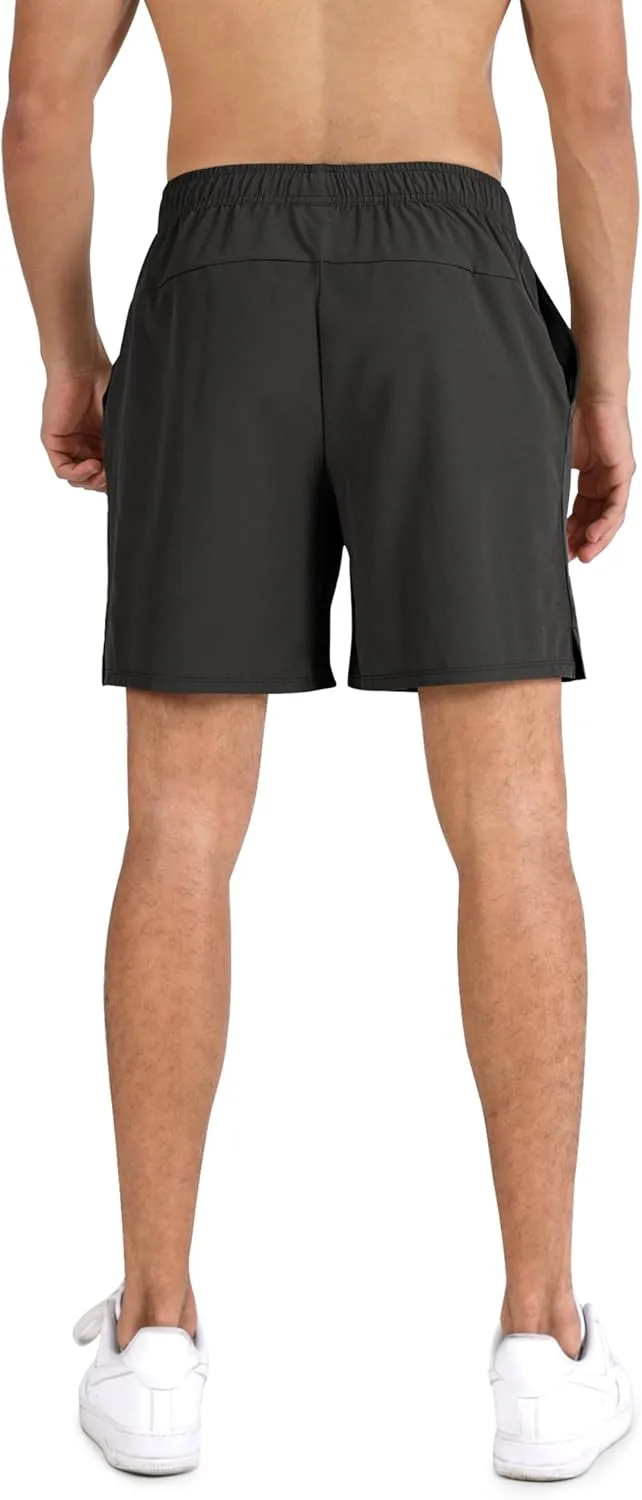 ODODOS Men's Athletic Shorts with Pockets 5" / 7" Inseam Quick Dry Lightweight Workout Gym Running Shorts