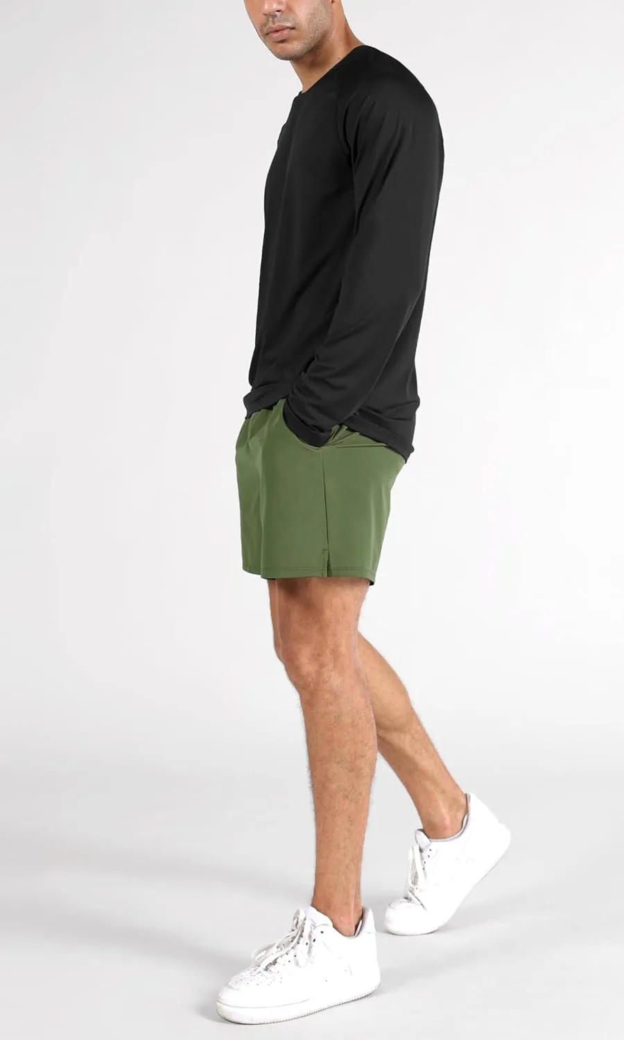 ODODOS Men's Athletic Shorts with Pockets 5" / 7" Inseam Quick Dry Lightweight Workout Gym Running Shorts