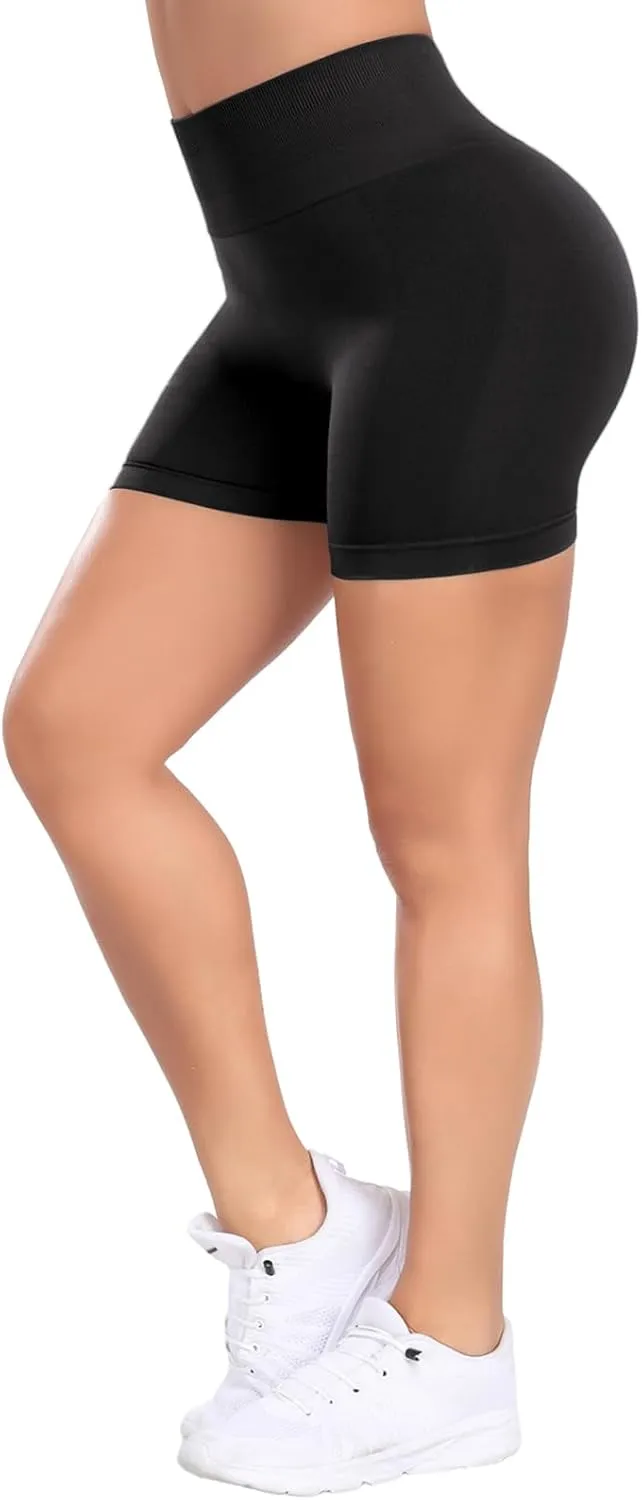 OUDOTA Gym Shorts Women Scrunch Butt Lifting Workout Yoga Shorts Seamless High Waist Biker Shorts for Women Tummy Control