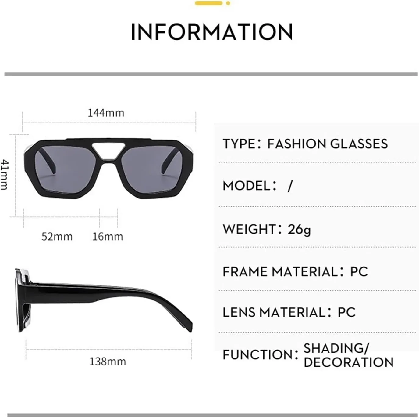 Outdoor Driving Women Sunglasses Shopping Vacation Party Men Party Sun Glasses