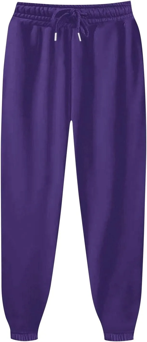 Oversized Active Sweatpants for Women Loose fit Drawstring Joggers with Pockets Lounge Pants for Yoga Workout Running