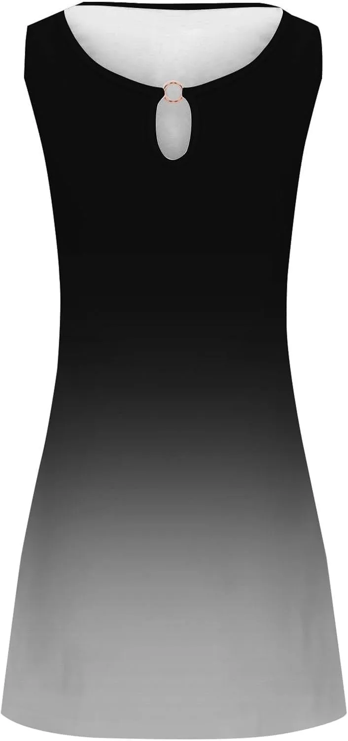 Plus Size Sundresd Sun Dresses for Women 2025 Vacation Beach Casual Summer Sundresses Sleeveless Tank Short Boho