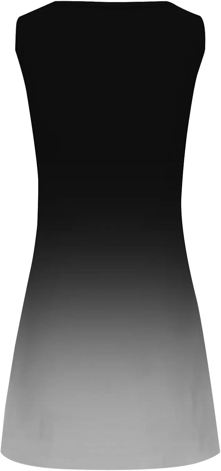 Plus Size Sundresd Sun Dresses for Women 2025 Vacation Beach Casual Summer Sundresses Sleeveless Tank Short Boho