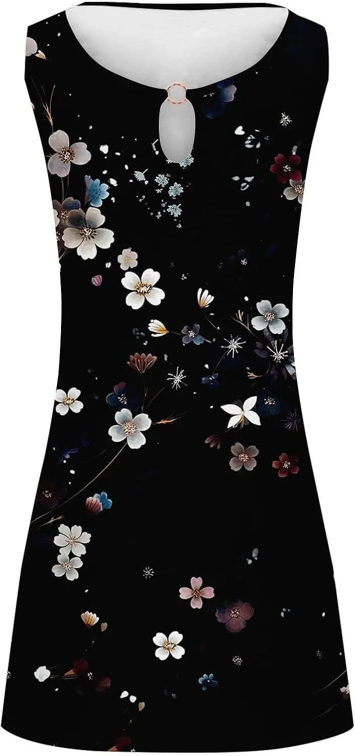 Plus Size Sundresdes for Women Sun Dresses for Women 2025 Vacation Beach Casual Summer Sundresses Sleeveless Tank