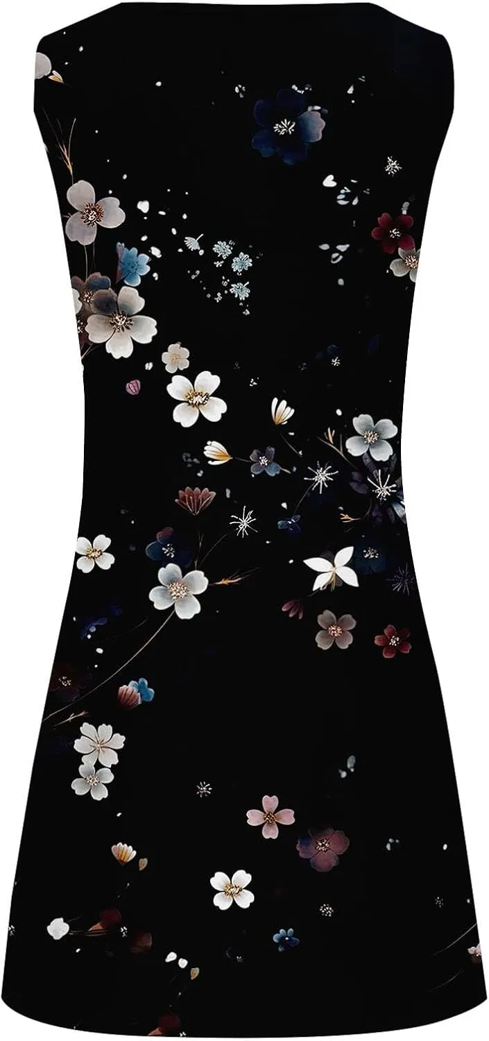 Plus Size Sundresdes for Women Sun Dresses for Women 2025 Vacation Beach Casual Summer Sundresses Sleeveless Tank