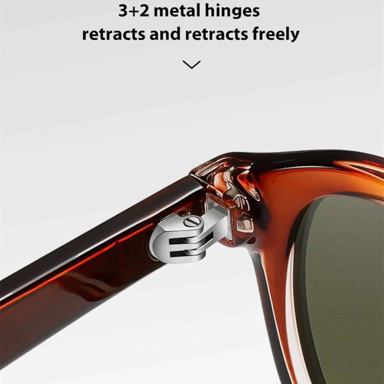 Polarized Sunglasses for Men Brown Blue Fashion Sunglassess for Women Uv400 Male Outdoor(Brown With Green,one)
