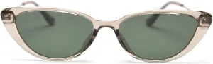 Retro Polarized Sunglasses for Women Men Small 90s Vintage Trendy Cat Eye Sunglasses Female Green Brown Trendy Shades