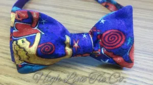 Reversible Vintage 100% Silk Self-Tie Bow Tie