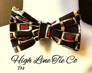 Reversible Vintage Silk Self-Tie Bow Tie