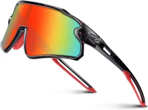RIVBOS Youth Baseball Sunglasses for Kids(Boys&Girls) Polarized UV Protection Cycling Glasses RYS007