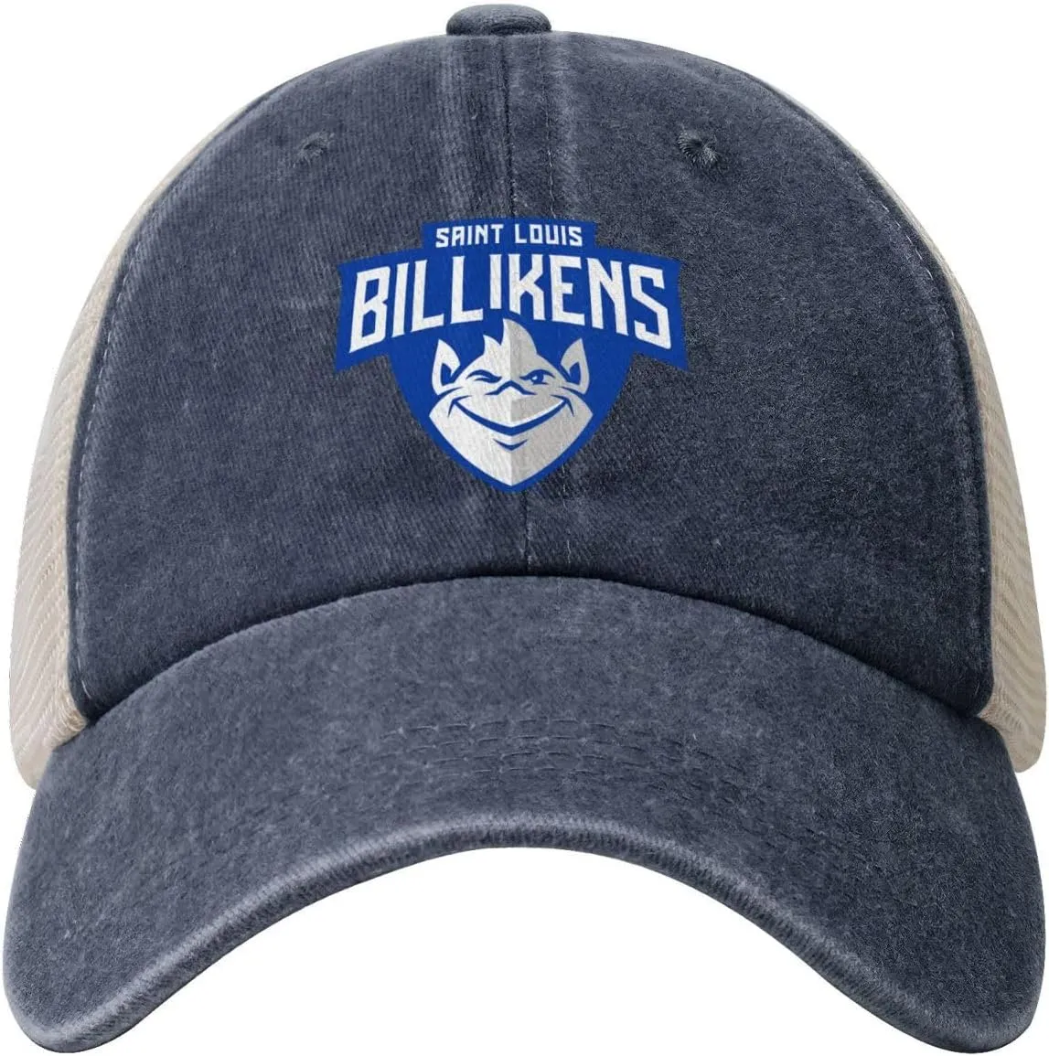 Saint Louis University Baseball Cap Sport Vintage Washed Mesh Baseball Cap