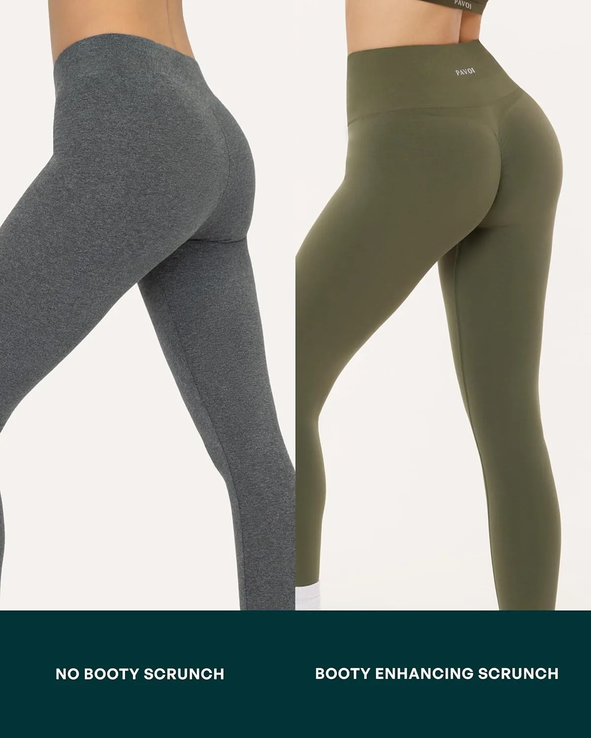 Seamless Scrunch Butt Leggings | High Waisted Compression Sculpting Women Full Length Workout Pants | SculptForm
