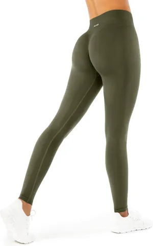 Seamless Scrunch Butt Leggings | High Waisted Compression Sculpting Women Full Length Workout Pants | SculptForm