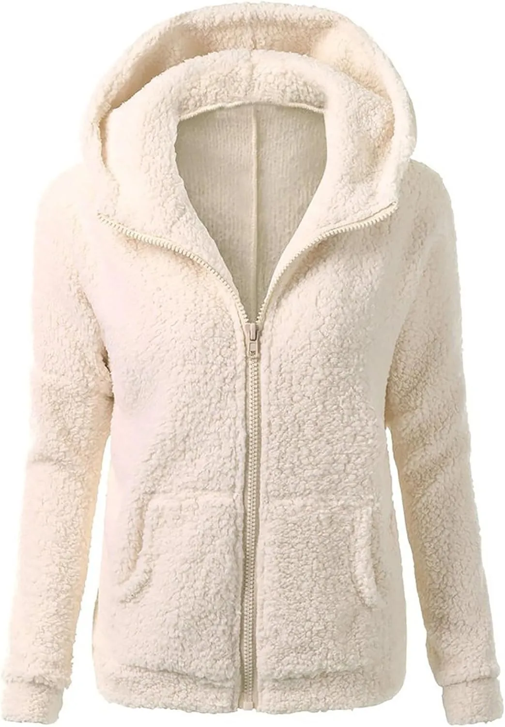 Sherpa Lined Jacket Women 2023 Fashion Casual Sleeveless Drawstring Zip Up Vest Hoodies Fall Winter Sweatshirts Jackets
