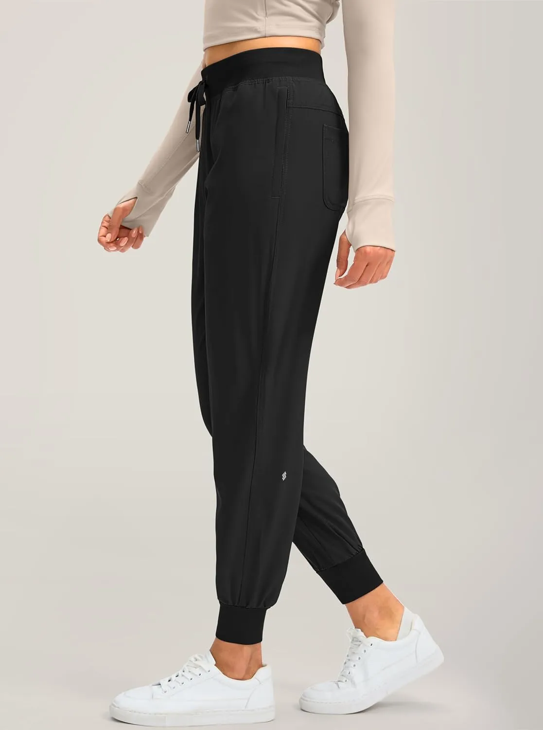 Soothfeel Women's Joggers with Zipper Pockets Lightweight Running Gym Travel Casual Workout Athletic Joggers Pants for Women