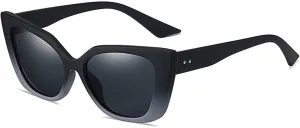 Square Cat Eye Sunglasses for Men and Women, Outdoor Sunshade and Slimming Glasses (Color : A, Size : Medium)
