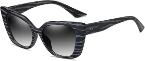 Square Cat Eye Sunglasses for Men and Women, Outdoor Sunshade and Slimming Glasses (Color : B, Size : Medium)