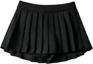 Summer High Waist Skirts Womens Sexy Mini Skirts Vintage Pleated Skirt Tennis Skirts Short