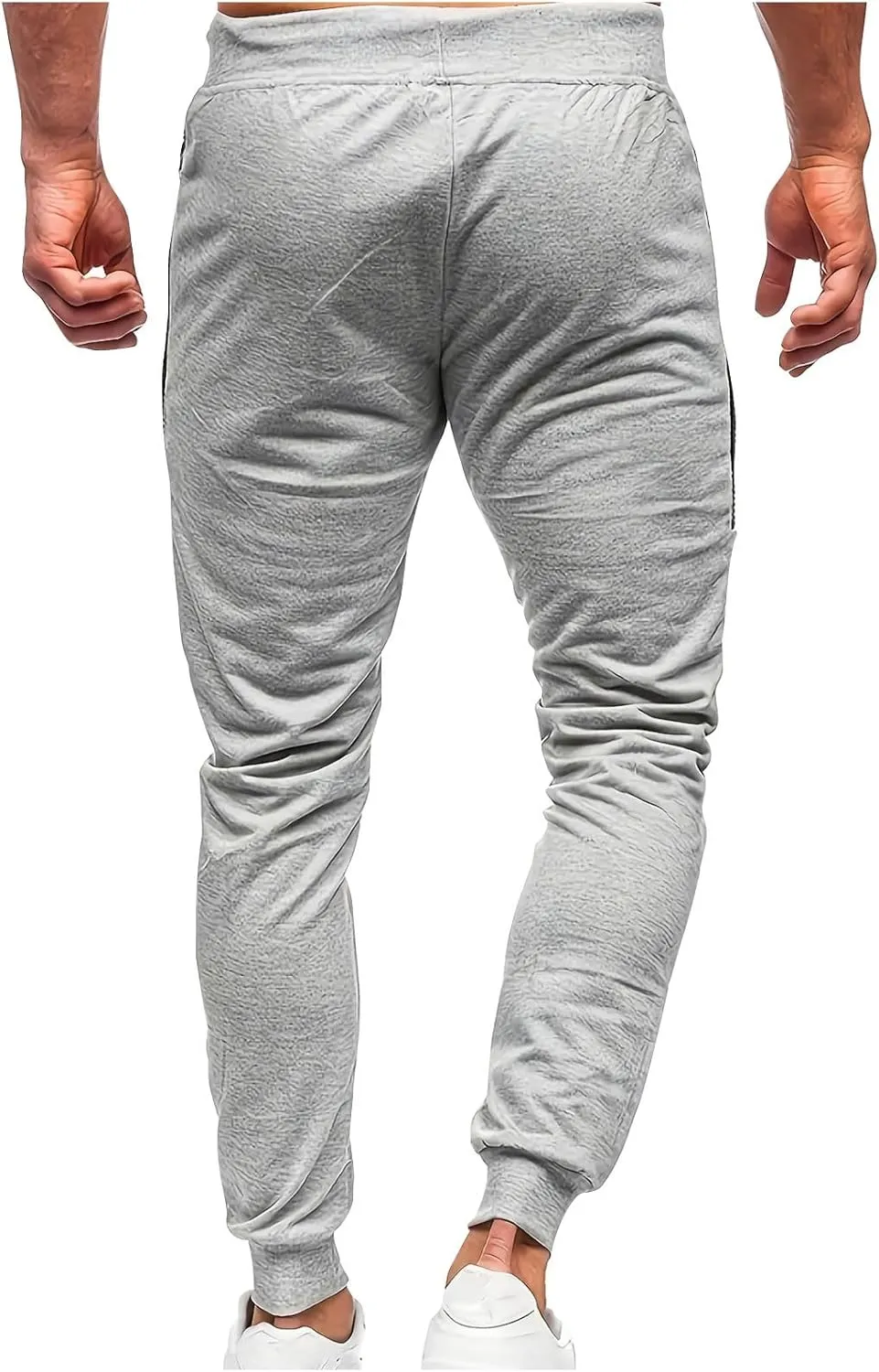 Sweatpants for Men Lightweight Lounge Casual Elastic Bottom Joggers Spring Summer Baggy Drawstring Athletic Pants
