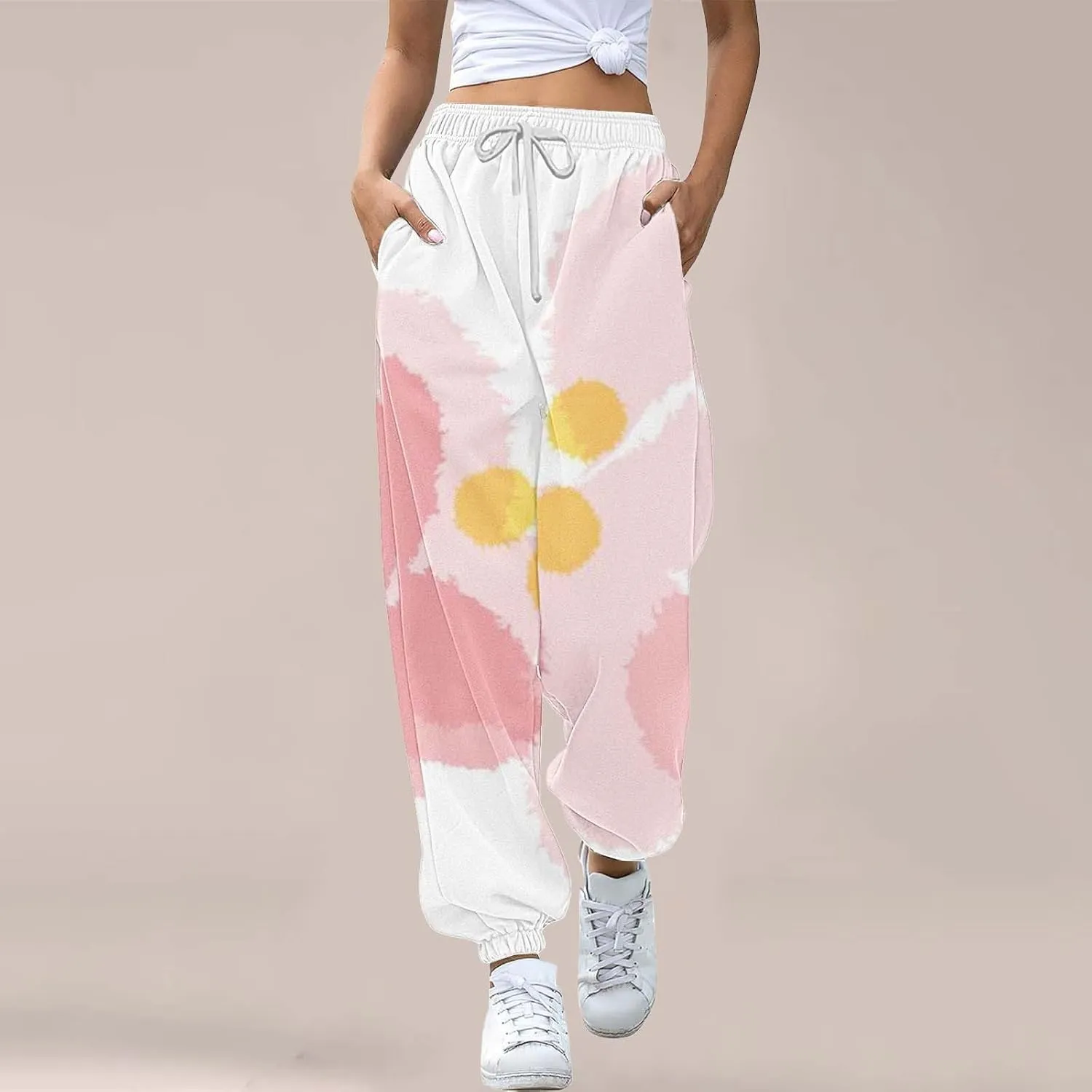 Sweatpants Women Baggy Joggers Pants Workout High Waisted Yoga Pants with Pockets Casual Athletic Workout Pants