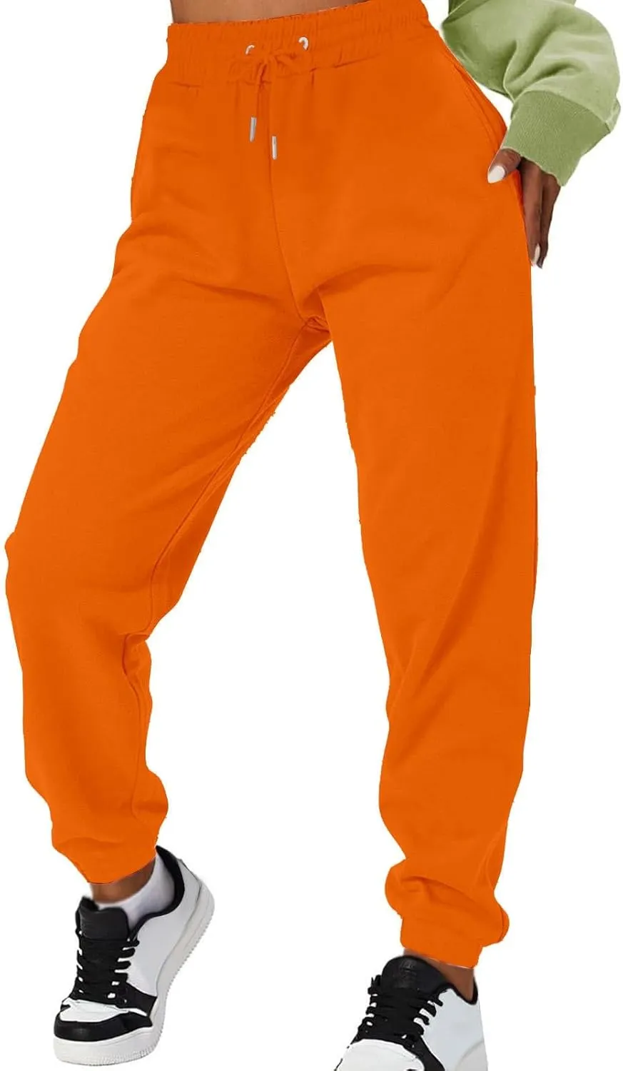 Sweatpants Women Joggers Pants Workout High Waisted Yoga Pants with Pockets French Lounge Pants for Women