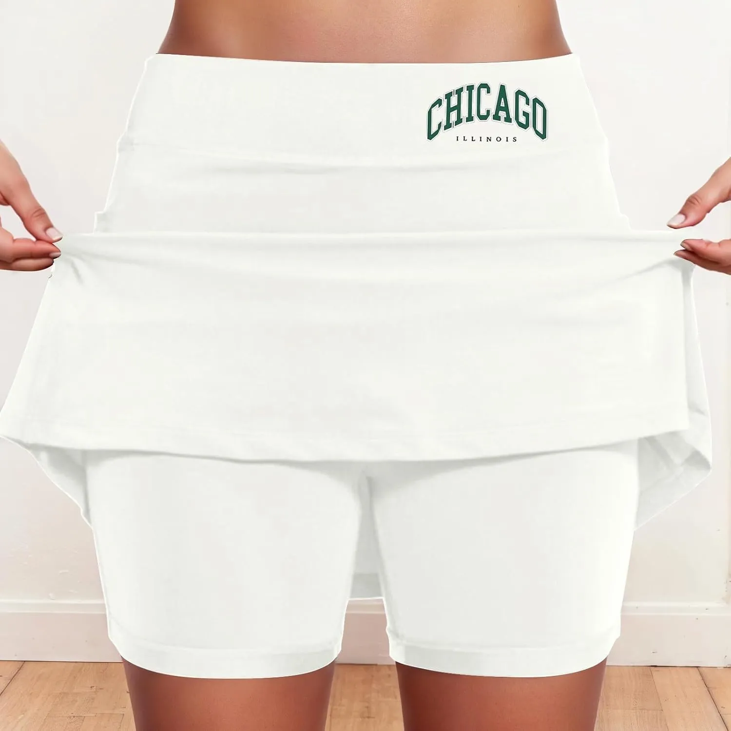Tennis Skirts for Women with Shorts Casual Workout A Line Athletic Golf Skort High Waist Running Skorts with Pockets