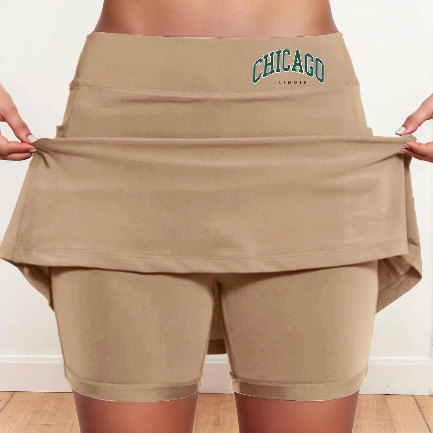 Tennis Skirts for Women with Shorts Casual Workout A Line Athletic Golf Skort High Waist Running Skorts with Pockets