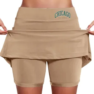 Tennis Skirts for Women with Shorts Casual Workout A Line Athletic Golf Skort High Waist Running Skorts with Pockets