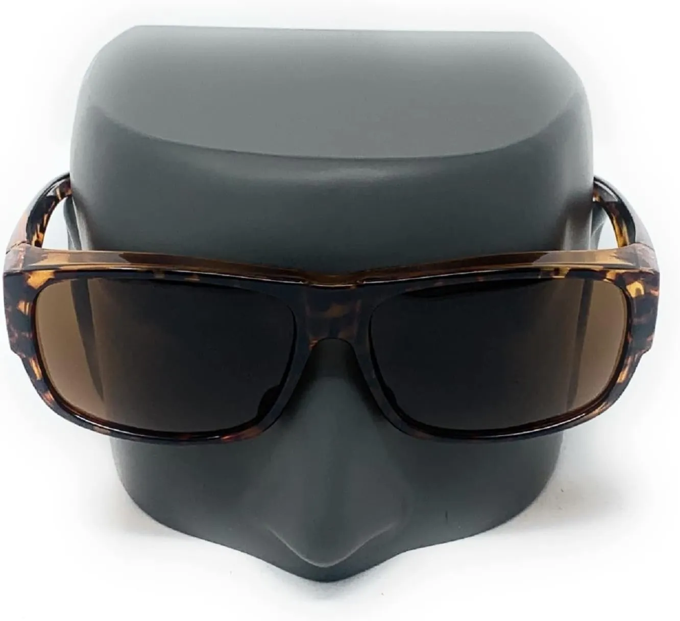 The Mirrored Fit Over Glasses, OTG, Polarized Unisex Wrap-Around Sunglasses for Men and Women