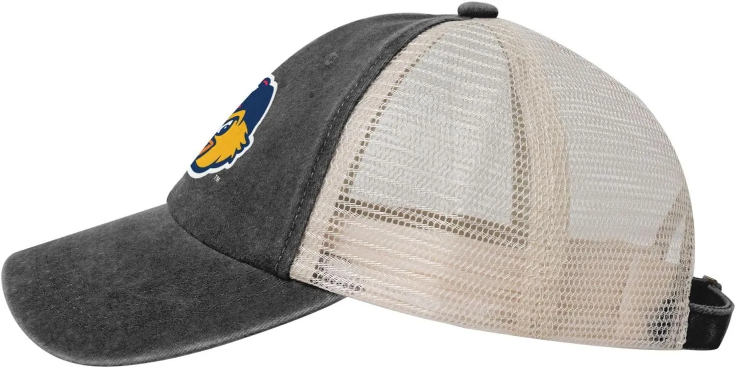 Toledo Mud Hens Adjustable Baseball Cap Sport Vintage Washed Mesh Baseball Cap
