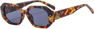 Tortoiseshell Cat Eye Sunglasses Vintage Rivets Women Sun Glasses Men Shades Female UV400