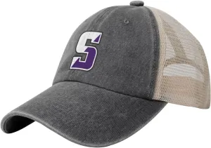 University A of Scranton Logo Adjustable Baseball Cap Sport Vintage Washed Mesh Baseball Cap