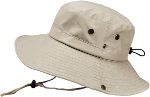 UPF 50  Men's 𝐒un Hat Wide Brim Bucket Caps UV Protection Hats for Mens Womens Beach Safari Summer Golf Fishing