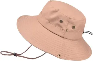 UPF 50  Men's 𝐒un Hat Wide Brim Bucket Caps UV Protection Hats for Mens Womens Beach Safari Summer Golf Fishing