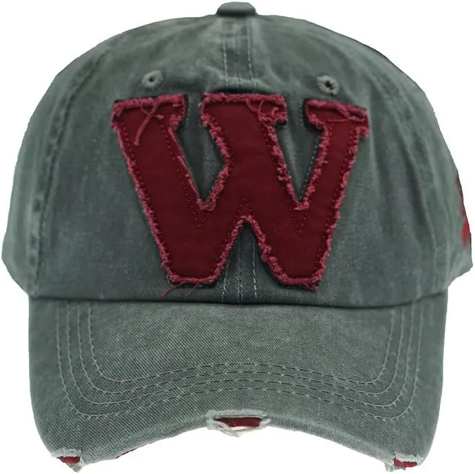 Vintage Baseball Cap 100% Cotton Trucker Hat Embroidered W Sunhat Retro Frayed Edge Outdoor Cap Unisex