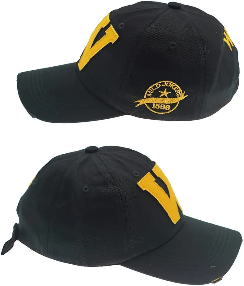 Vintage Baseball Cap 100% Cotton Trucker Hat Embroidered W Sunhat Retro Frayed Edge Outdoor Cap Unisex