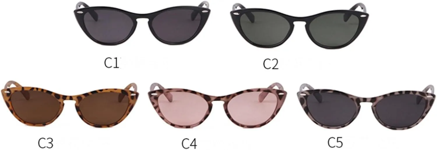 Vintage Cat Eye Sunglasses Women Sunglasses Black Frame Fashion Shades Eyewear Uv400