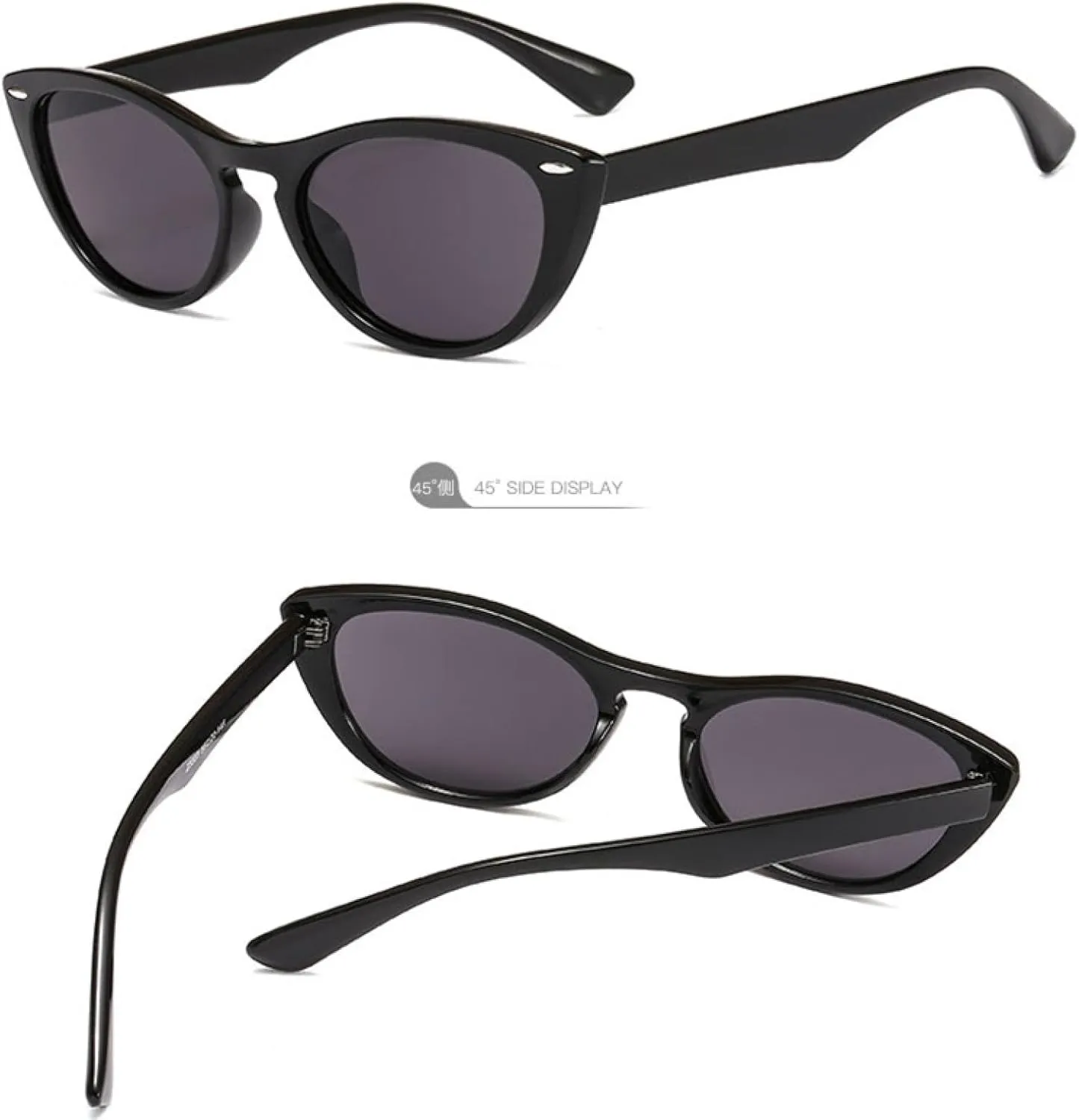 Vintage Cat Eye Sunglasses Women Sunglasses Black Frame Fashion Shades Eyewear Uv400