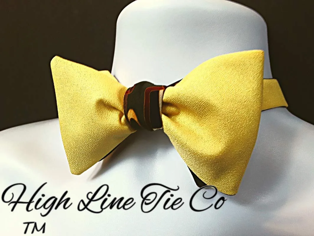 Vintage Reversible Silk Self-Tie Bow Tie