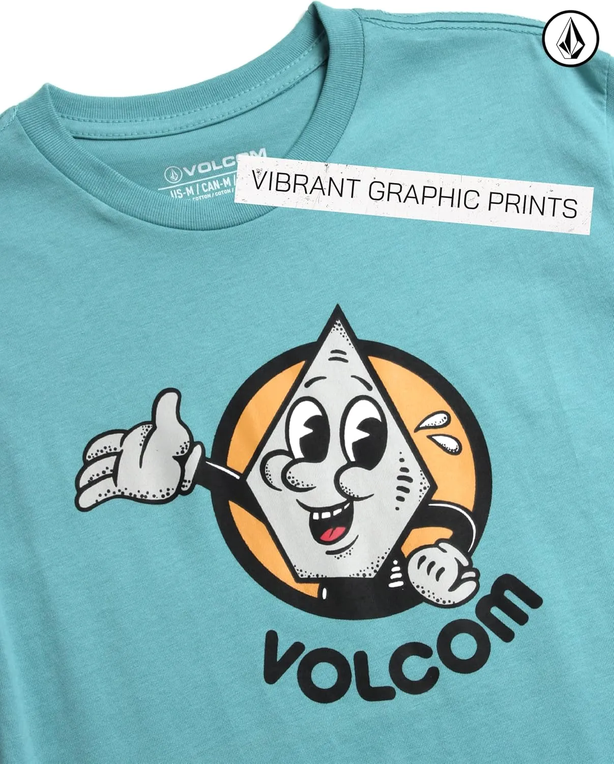 Volcom Boys T Shirt - Cotton Blend Short Sleeve Graphic Tees Casual Graphic T Shirts - Cool Shirts for Boys (Size 8-16)