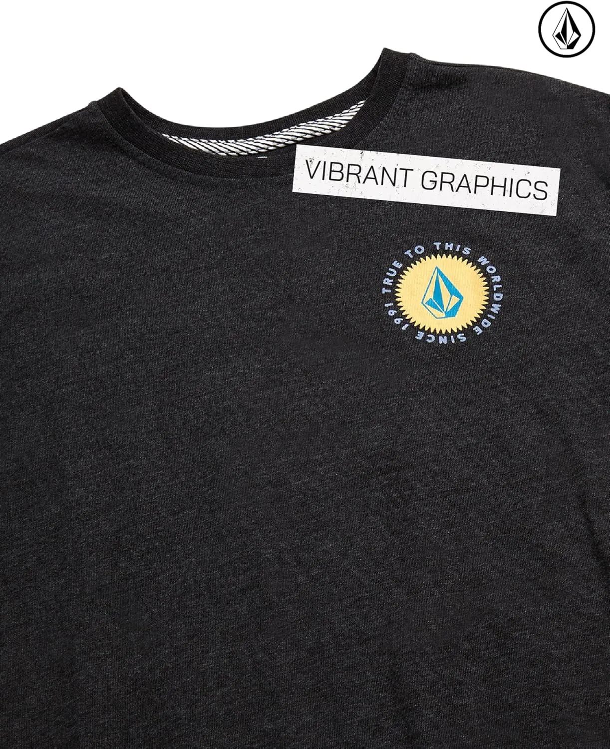 Volcom Boys T Shirt - Cotton Blend Short Sleeve Graphic Tees for Boys - Cool Casual Graphic T Shirts (Sizes: 8-16)