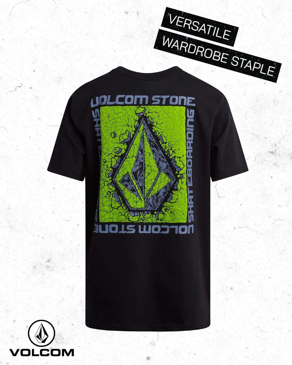 Volcom Boys T Shirt - Cotton Blend Short Sleeve Graphic Tees for Boys - Cool Casual Graphic T Shirts (Sizes: 8-16)