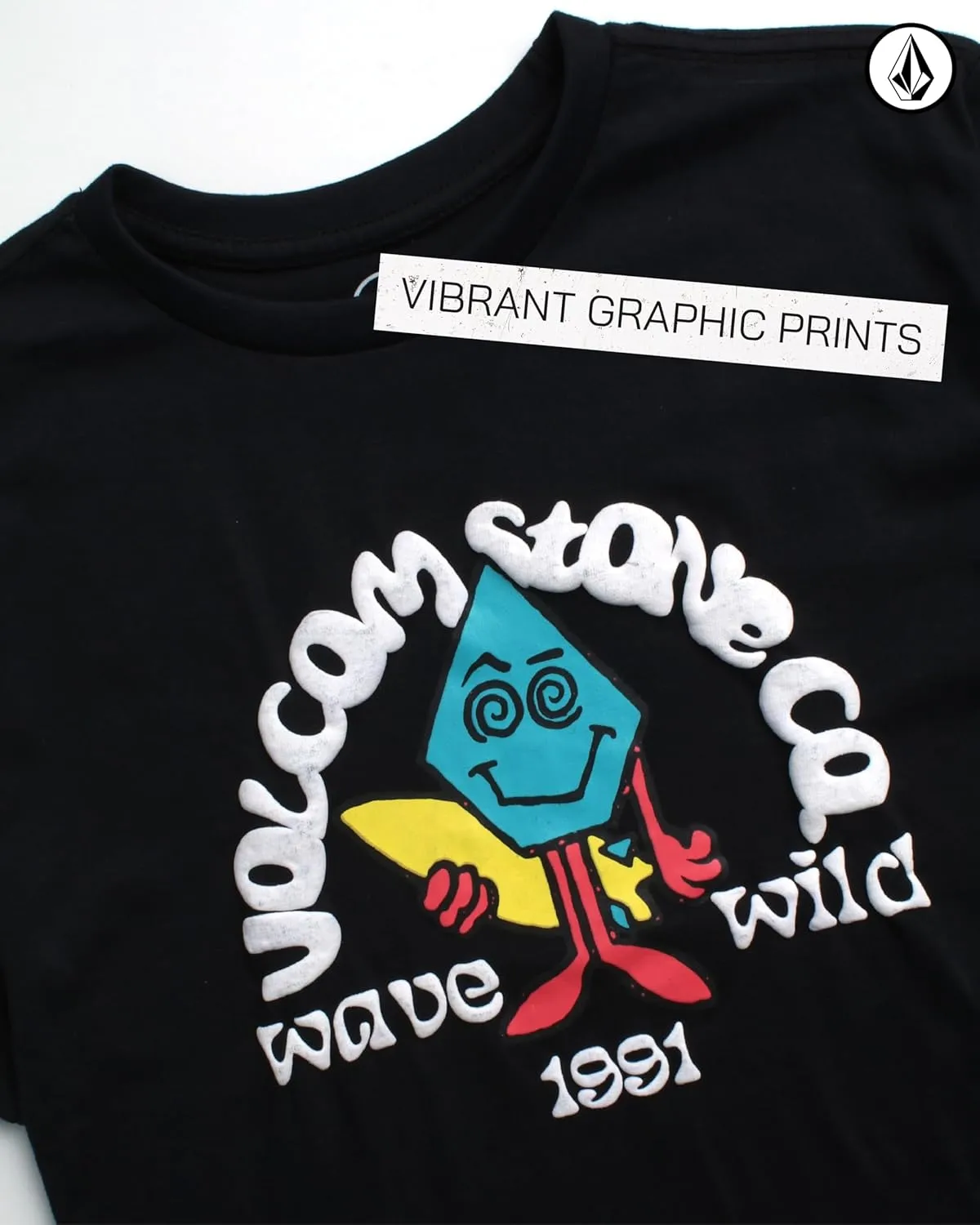 Volcom Boys T Shirt - Cotton Blend Short Sleeve Graphic Tees for Boys - Cool Casual Graphic T Shirts (Sizes: 8-16)