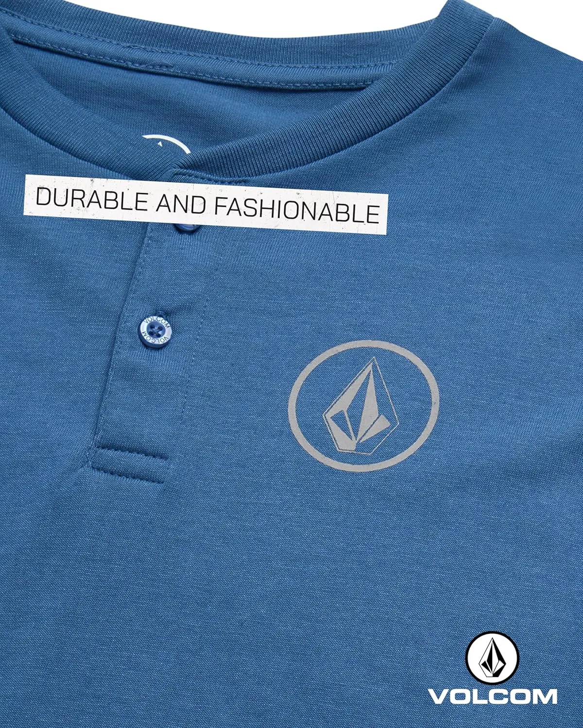 Volcom Boys' Two-Fer Shirt - Pullover Crewneck Long Sleeve Shirt - Stylish Logo Graphic Tee for Boys (Size: 8-20)