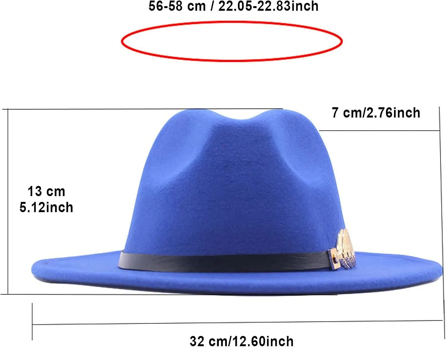 Wide Brim Fedora Hats for Men Women Panama Rancher Hat Classic British Style Ladies Fedora Jazz Hat