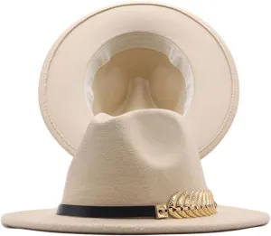 Wide Brim Fedora Hats for Men Women Panama Rancher Hat Classic British Style Ladies Fedora Jazz Hat