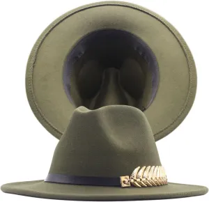 Wide Brim Fedora Hats for Men Women Panama Rancher Hat Classic British Style Ladies Fedora Jazz Hat